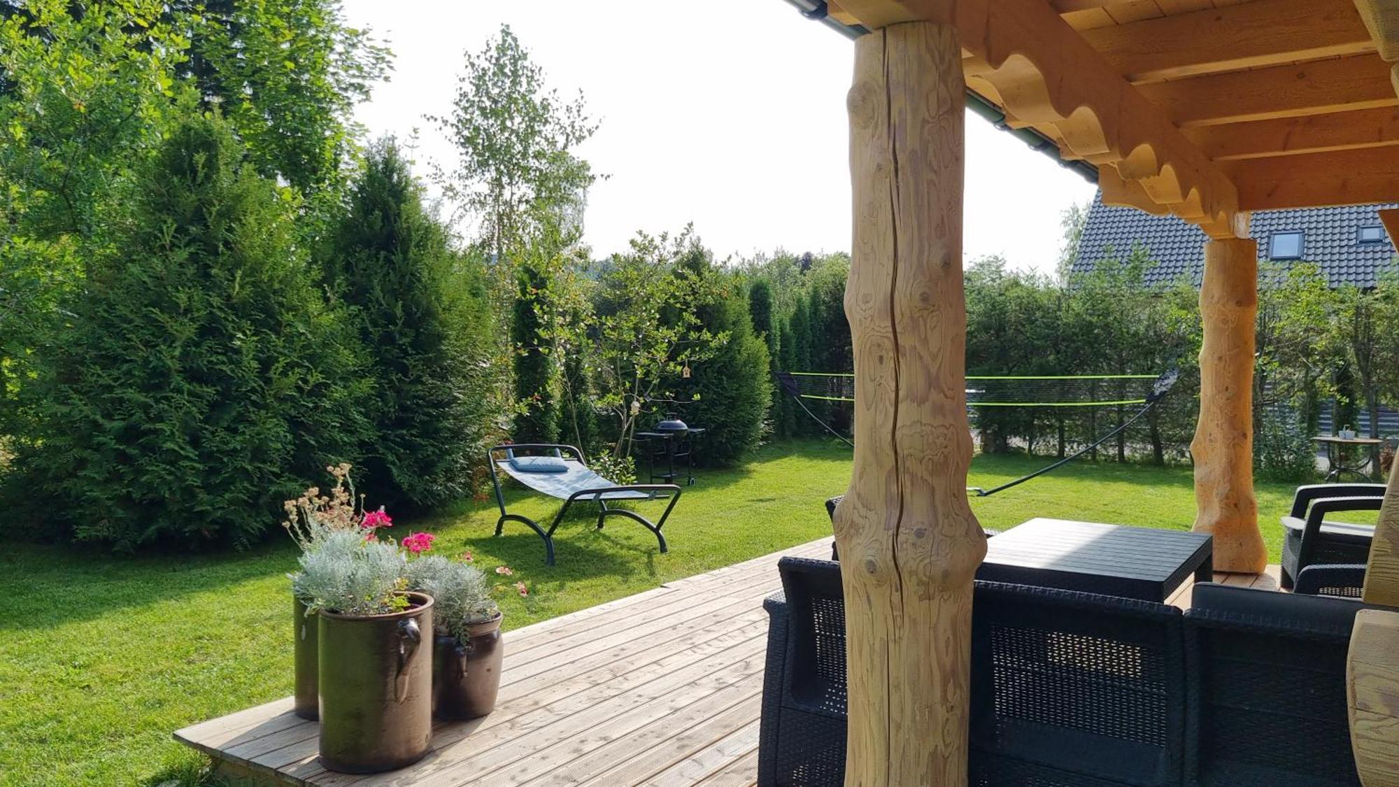Czarny Kot Z Kominkiem I Sauna Chalet *